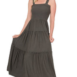 Tiered Midi Dress- Various Colors