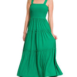 Tiered Midi Dress- Various Colors