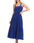 Tiered Midi Dress- Various Colors