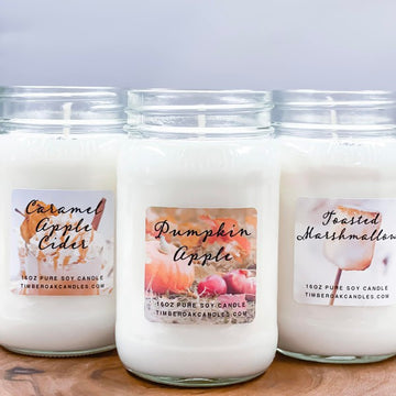 Pure Soy Mason Jar Candle-16oz