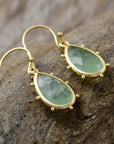 Natural Stone Teardrop Earrings