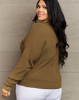 Zenana Button Down Cardigan in Olive