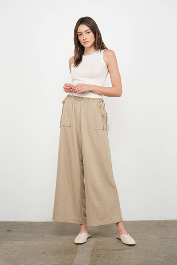 FUN2FUN - SIDE TIE DETAIL PANTS