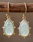 Natural Stone Teardrop Earrings