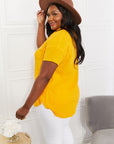 Cotton Summer Breeze Gauze Short Sleeve in Sunshine