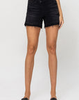 High Rise Criss Cross Stretch Shorts by Vervet