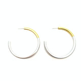 Accessory Jane - Med Liz Hoops in Gold/Silver