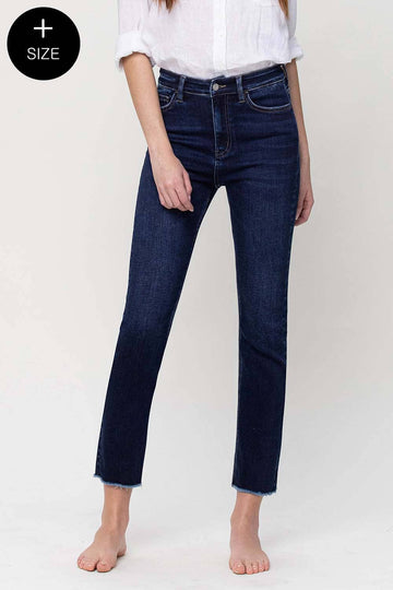 SUPER HIGH RISE STRETCH SLIM STRAIGHT JEAN (Plus Size Only), Flying Monkey