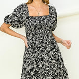 PUFF SLEEVE MINI DRESS- Hyfve