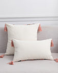 Geometric Graphic Tassel Decorative Throw Pillow Case