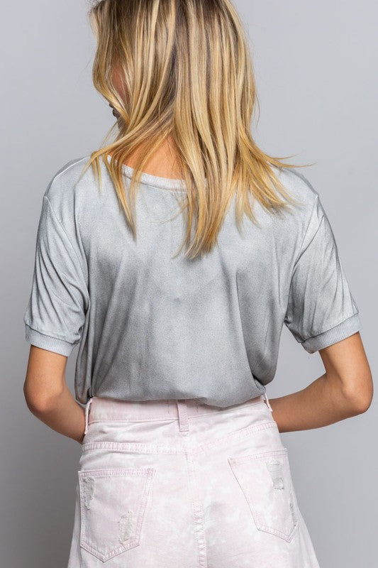 Super Soft Girly Pocket Tee- Pol