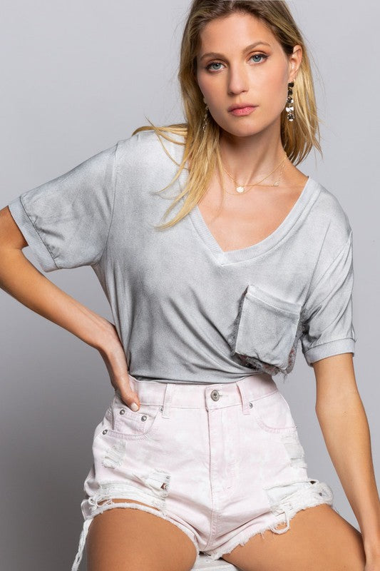 Super Soft Girly Pocket Tee- Pol