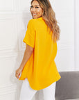 Cotton Summer Breeze Gauze Short Sleeve in Sunshine