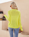 Raglan Sleeve Button Front Cardigan