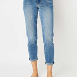 Judy Blue Cuffed Hem Slim Jeans (Plus only)