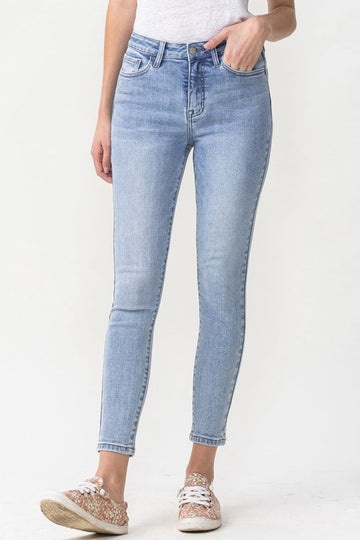 Lovervet Full Size Talia High Rise Crop Skinny Jeans (online only)