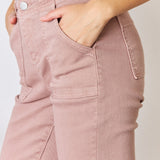 RISEN High Rise Ankle Flare Jeans