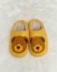 Melody Teddy Bear Print Plush Slide Slippers