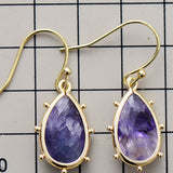 Natural Stone Teardrop Earrings
