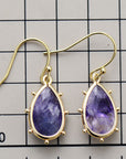 Natural Stone Teardrop Earrings