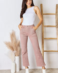 RISEN High Rise Ankle Flare Jeans