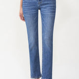 Midrise Slim Ankle Straight, Lovervet by Vervet