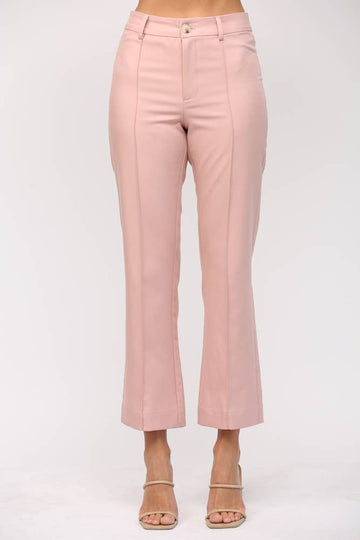 FATE - PIN TUCK CROPPED FLARE TROUSER