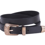 Most Wanted USA - Boho Buckle Leather Belt Set