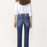 High Rise Crop Straight Leg, Lovervet by Vervet