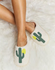 Melody Cactus Plush Slide Slippers