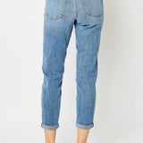 Judy Blue Cuffed Hem Slim Jeans (Plus only)