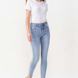 Lovervet Full Size Talia High Rise Crop Skinny Jeans (online only)