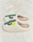 Melody Cactus Plush Slide Slippers